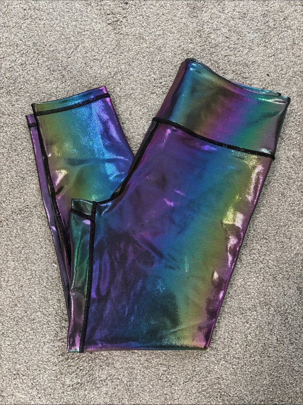 Zyia Metallic Cropped Leggings